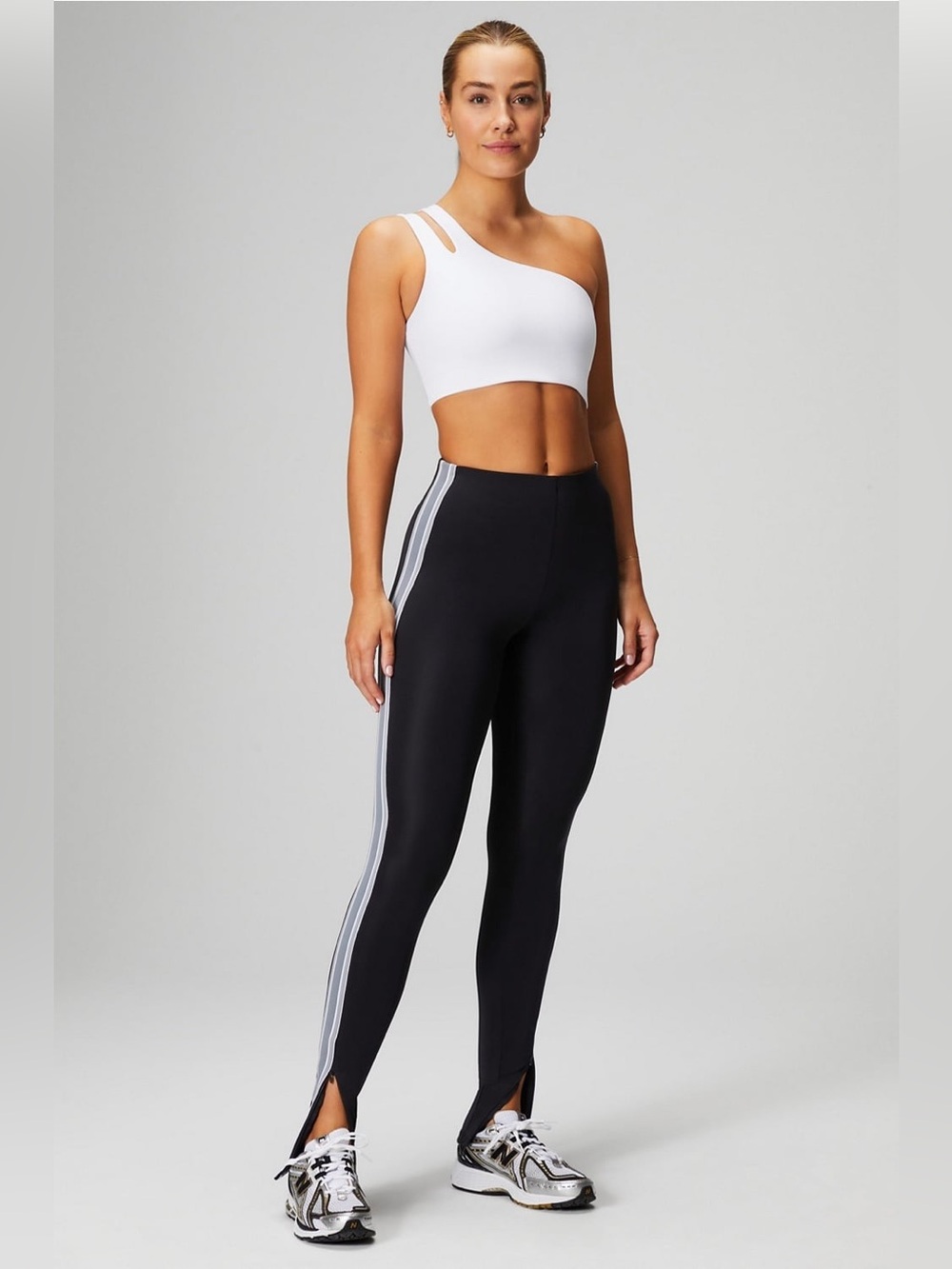 NWT Fabletics Motion365+ Twisted Stripe Pull-On Pants Black Size XL (12–14) - Picture 5 of 14
